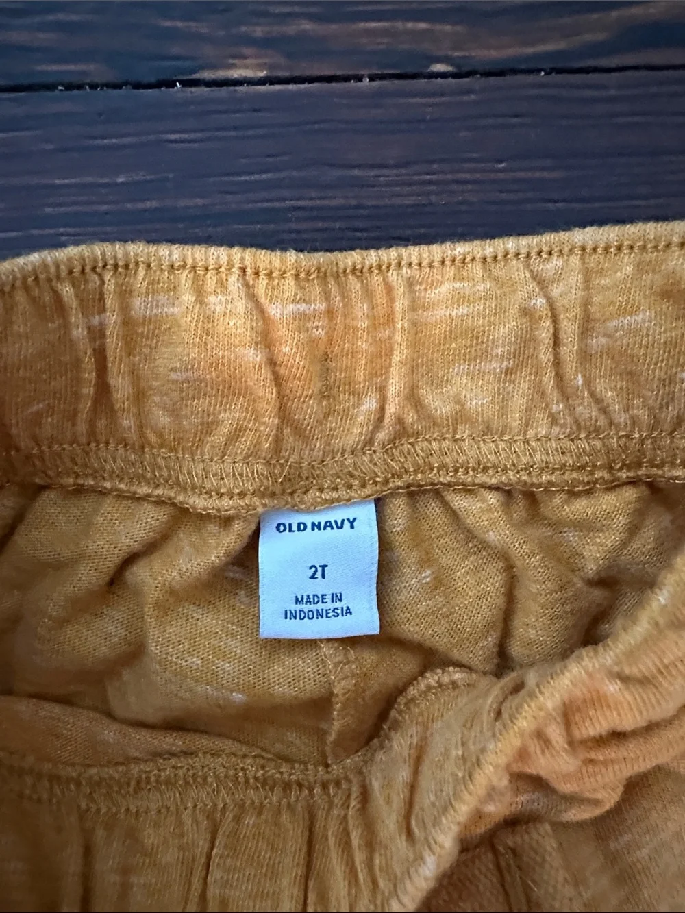 Old Navy Kids Knit Drawstring Shorts - Mustard and Burgundy
